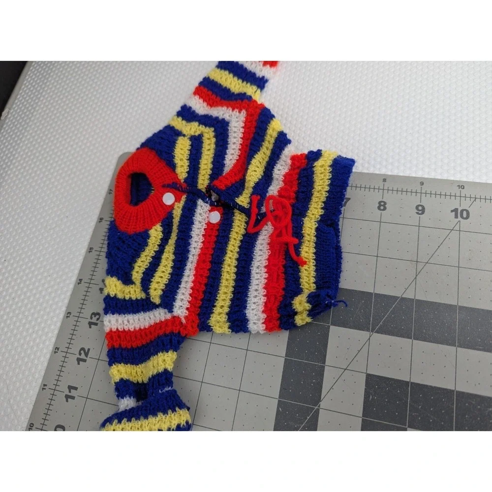 Knit‎ Doll Outfit Sweater Tights Booties Lot Vintage